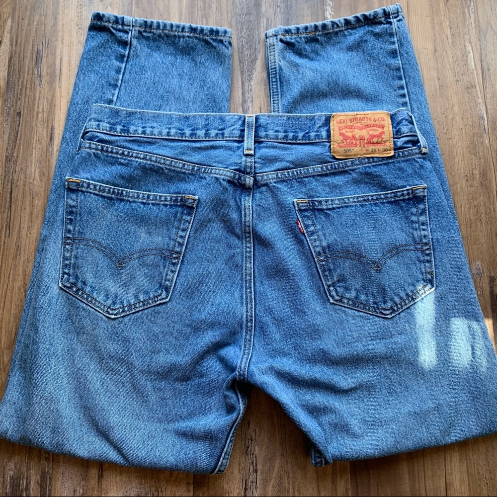Vintage 90s Levis 505 Relaxed Jeans size 3… - Picture 1 of 7